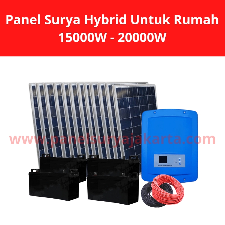 Panel Surya Hybrid 15000W 20000W Distributor Toko Agen Jual Panel