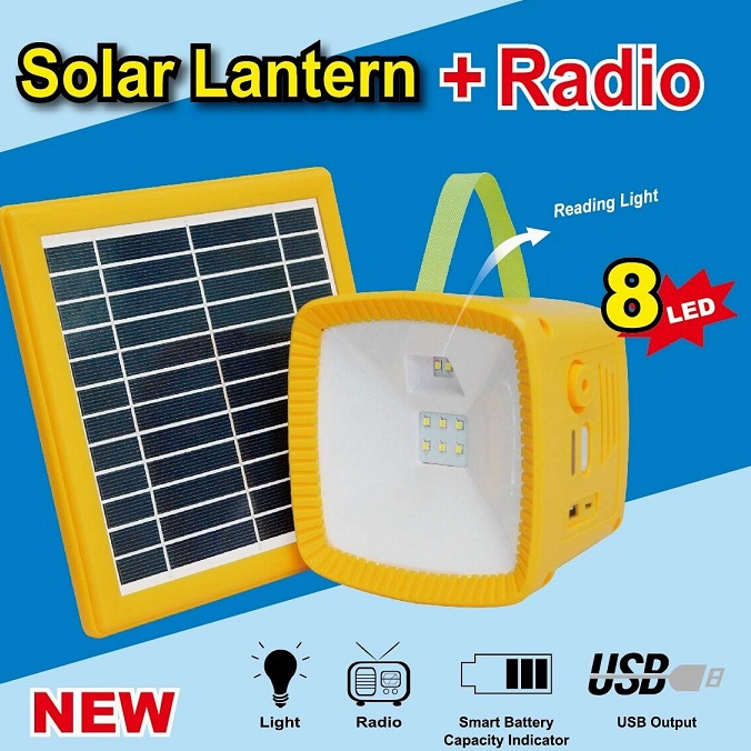 Solar Lantern + Radio Solar Powerpack