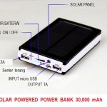 Power Bank Solar Cell / Panel Surya 30.000mAh