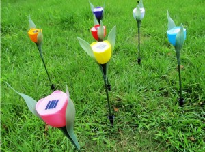 LT 1004 Lampu Taman Tancap Model Tulip 80 cm