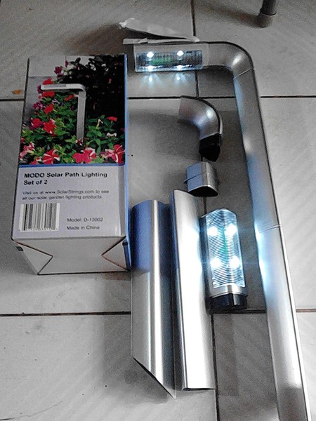 LT 1008_2 Lampu Taman Tancap Model PJU Mini 4 LED 50 cm