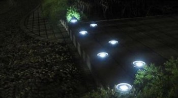 Lampu Taman Model Tanam Bulat 3 LED – 12 cm – LT 1013