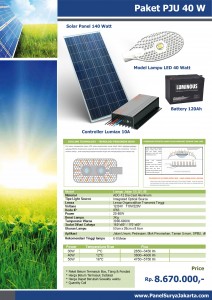 PJU tenaga surya 40W