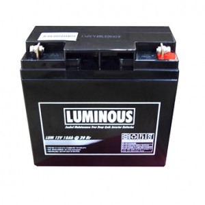 luminous vrla battery 18ah 12v, 18Ah