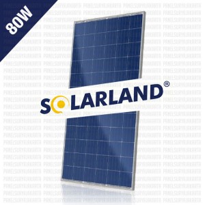 Panel Surya 80Wp Polycrystalline Solarland, panel surya 80wp, panel surya solarland, Panel Surya 80Wp Polycrystalline