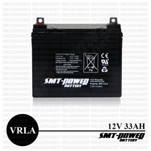 Baterai Panel Surya, Baterai 12V, Baterai VRLA smt 33Ah 12V, battery VRLA AGM, battery vrla, aki vrla, baterai vrla, baterai vrla smt power, vrla agm