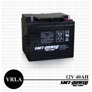 Baterai Panel Surya, Baterai 12V, Baterai VRLA smt 40Ah 12V, battery VRLA AGM, battery vrla, aki vrla, baterai vrla, baterai vrla smt power, vrla agm