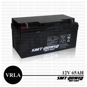 Baterai Panel Surya, Baterai 12V, Baterai VRLA smt 65Ah 12V, battery VRLA AGM, battery vrla, aki vrla, baterai vrla, baterai vrla smt power, vrla agm