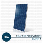 Jual Panel Surya 80 WP Polycrystalline