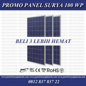 Promo Panel Surya, Beli 3 Lebih Hemat, Panel Surya 100WP, Promo Solar Cell