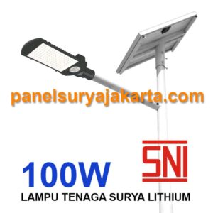 Lampu Jalan 100W, Lampu Jalan Tenaga Surya 100W, Lampu Jalan 2in1 100W