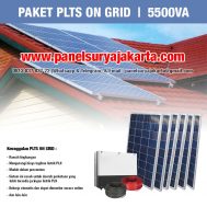 PLTS On Grid Untuk Atap Rumah 5500VA | Paket Panel Surya 5500 Watt