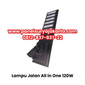 Lampu Jalan Solar Cell All In One 120 Watt