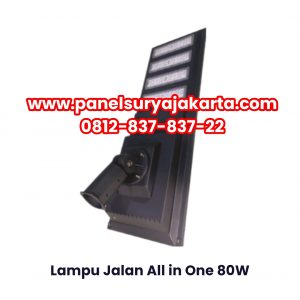 Lampu Jalan Solar Cell All In One 80 Watt
