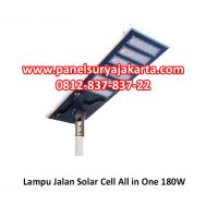 Lampu Jalan Solar Cell All In One 180 Watt