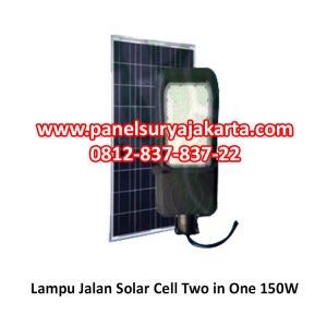 pju solar cell Two In One 150 watt, pjuts 2in1 150 watt, pju tenaga surya 150 watt, Lampu pju solar panel 150 watt, lampu jalan tenaga surya 150 watt, SNI, TKDN